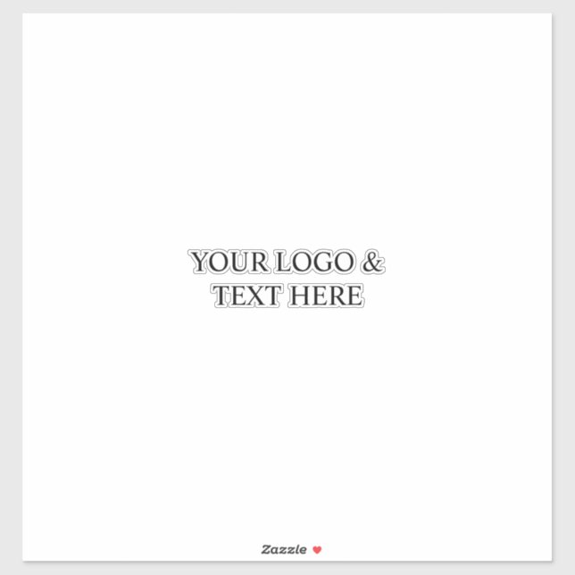 Adesivo White Personalized – Your Logo & Text Here (Folha)