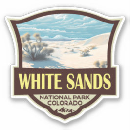 Adesivo White Sands National Park Viagem Art Vintage