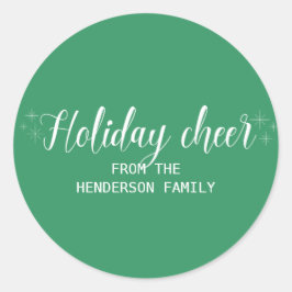 Adesivo White Script Holiday Cheer