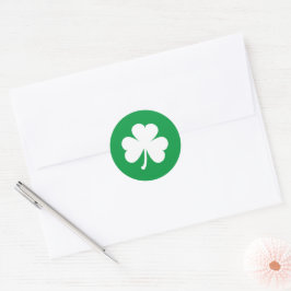 Adesivo White Shamrock sobre o Dia de São Patrício verde i