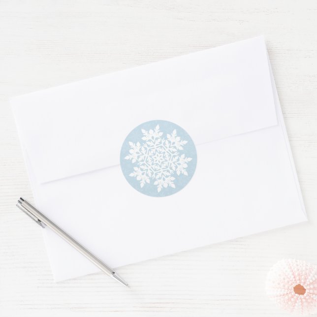 Adesivo  White Snowflake (Frost Blue)  (Envelope)