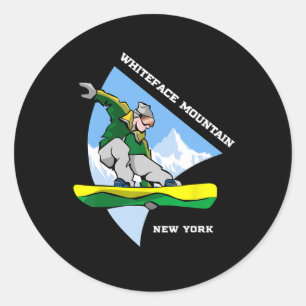 Adesivo Whiteface Mountain Nova Iorque Snowboard