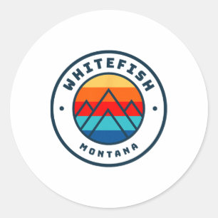 Adesivo Whitefish Montana esquiando família Snowboard T