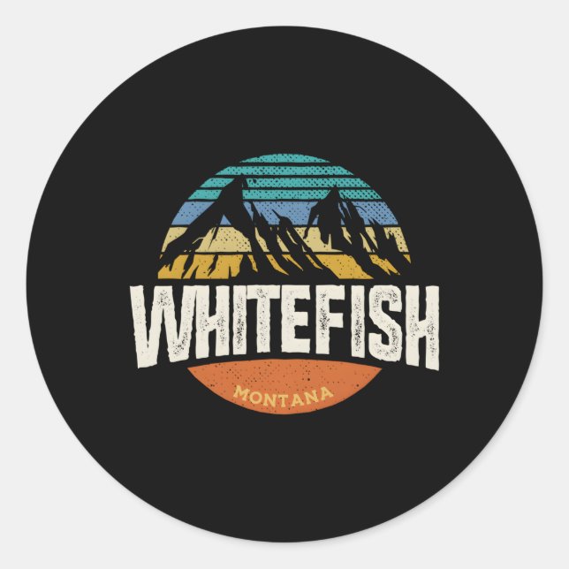 Adesivo Whitefish Montana Outdoor (Frente)
