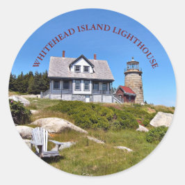 Adesivo Whitehead Island Lighthouse Maine Sticker
