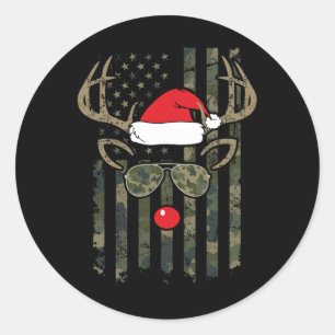 Adesivo Whitetail Buck Arco Hunter Camo Funny Deer Hunting