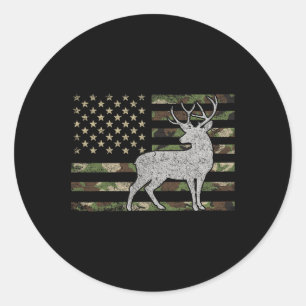 Adesivo Whitetail Buck Deer Caçando A Camuflagem Americana