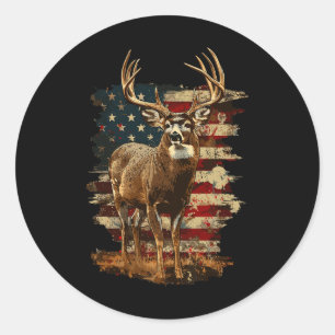 Adesivo Whitetail Buck Deer Hunting 4 De Julho Americano