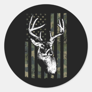 Adesivo Whitetail Buck Deer Hunting EUA Camouflage Améric