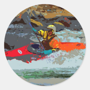 Adesivo Whitewater que Kayaking