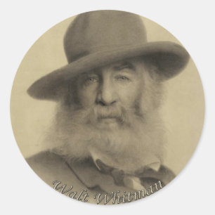 Adesivo Whitman o bom poeta cinzento
