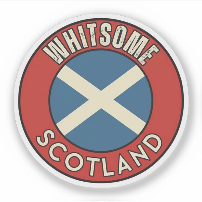 Adesivo Whitsome, Escócia (Frente)