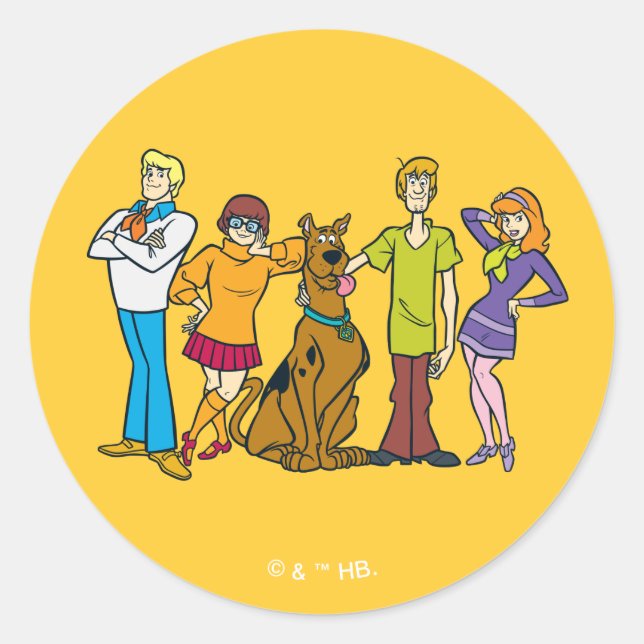 Adesivo Whole Gang 14 Mystery Inc (Frente)