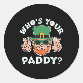 Adesivo Who's Your Paddy Funny St Patrick's Pat's Day Part