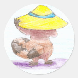 Adesivo Wide Hat Raccoon
