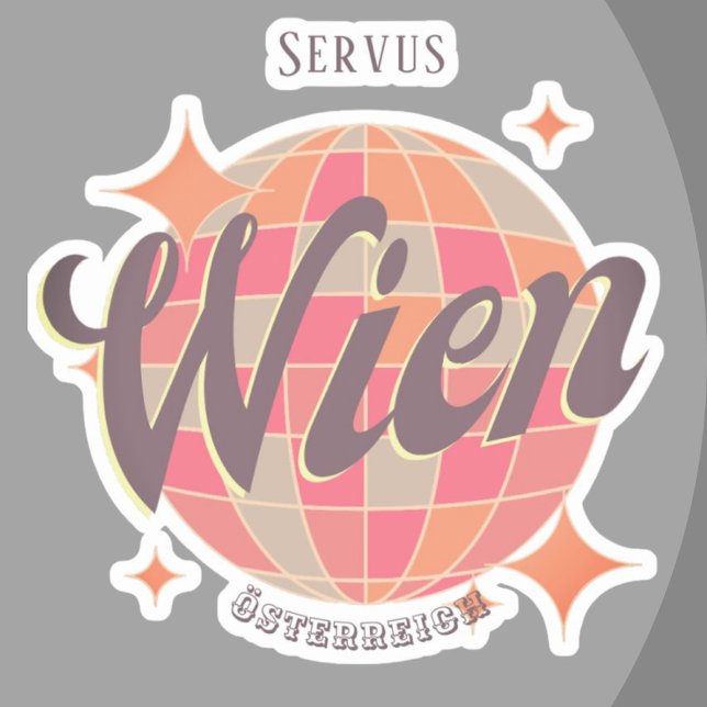 Adesivo Wien Viena Österreich Áustria Retro (Criador carregado)