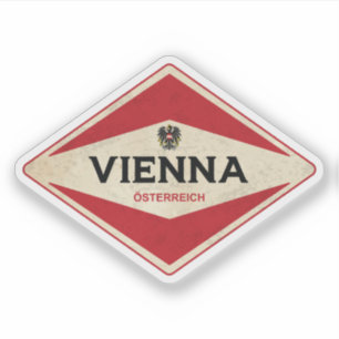 Adesivo Wienna Austria Vintage
