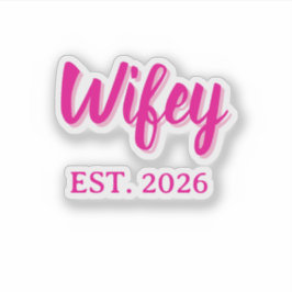 Adesivo Wifey est. 2026