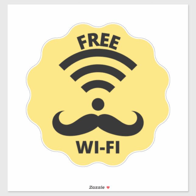 Adesivo Wifi Business, wifi Sticker livre (Folha)