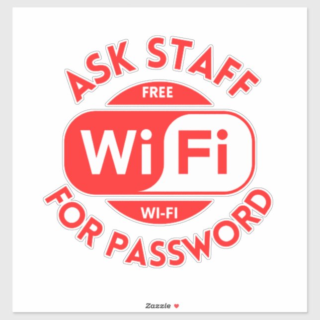 Adesivo Wifi Business, wifi Sticker livre (Folha)