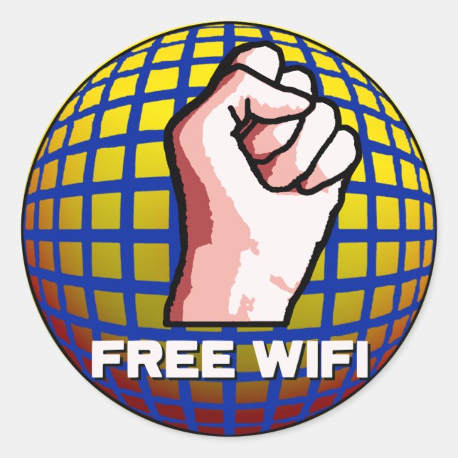 Adesivo WiFi gratuito (Frente)