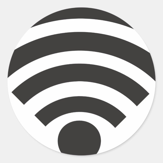 Adesivo Wifi network symbol (Frente)