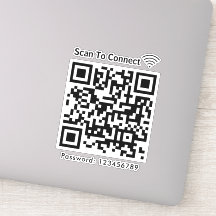 Wifi Scan To Connect Password Qr Code White
