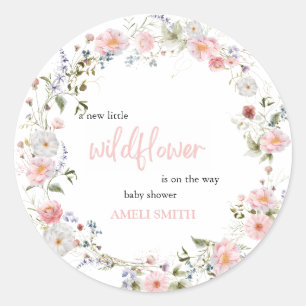 Adesivo Wild Floral Wreath Babyshower