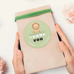 Adesivo Wild One Birthday Obrigado Sticker