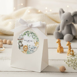 Adesivo Wild One Cute Safari Jungle Animals Boy Baby Showe