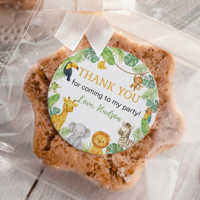 Adesivo Wild One Safari Birthday Party (Criador carregado)