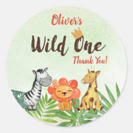 Adesivo Wild One, Safari Obrigado
