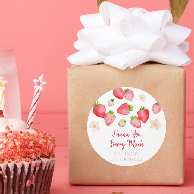 Adesivo Wild Strawberry Berry Sweet Birthday (Festa)