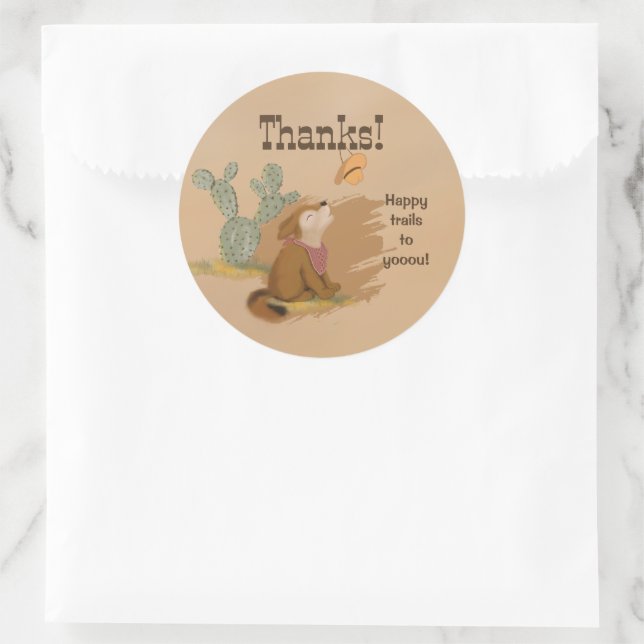 Adesivo Wild West Rustic Trails Cowboy (Bolsa)