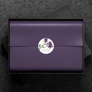Adesivo Wildbloom Personalização de Flor Boêmiana Roxo P