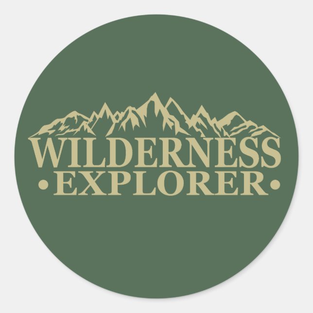 Adesivo Wilderness explorer outdoor hiking hikers hike (Frente)