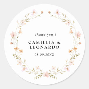 Adesivo Wildflower Boho Floral Wedding