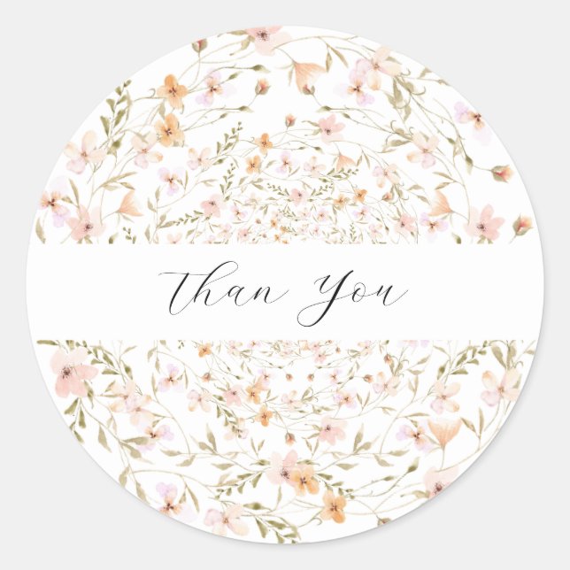 Adesivo Wildflower Boho Floral Wedding (Frente)