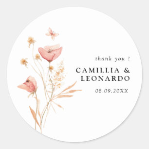 Adesivo Wildflower Boho Floral Wedding