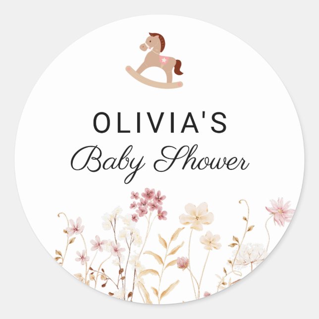 Adesivo Wildflower Chic Floral Boho White Foto Bem-vinda (Frente)