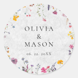 Adesivo Wildflower Garden Modern Floral Ivory Chic Wedding