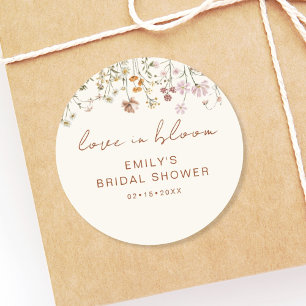 Adesivo Wildflower Obrigado Chá de panela Amor Com Sangue