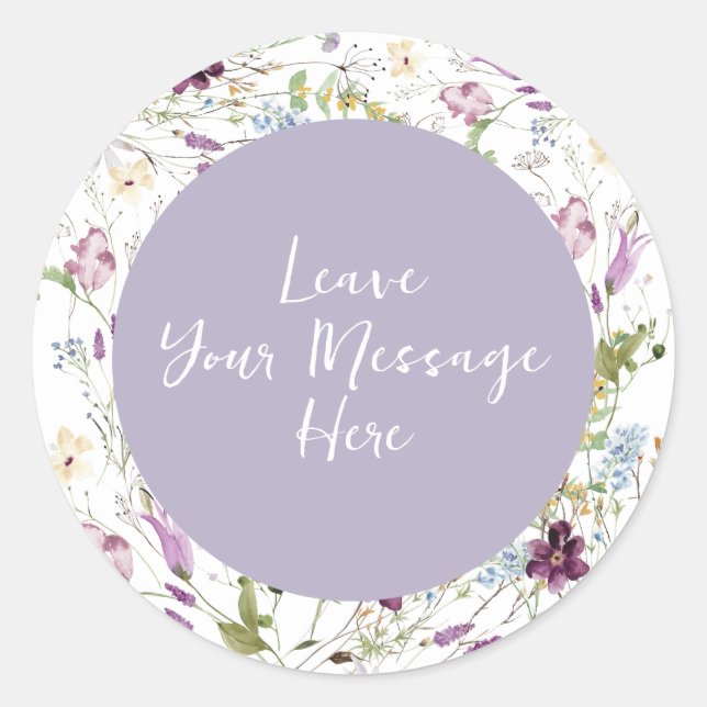 Adesivo Wildflower Wildflower ONE Butterfly Ama sua mensag (Frente)