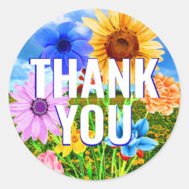 Adesivo Wildflower Wreath - Floral Obrigado Sticker