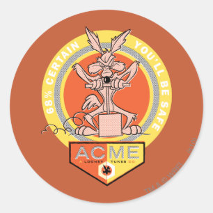 Adesivo WILE E. COYOTE™ Acme - 68% certo de que você estar