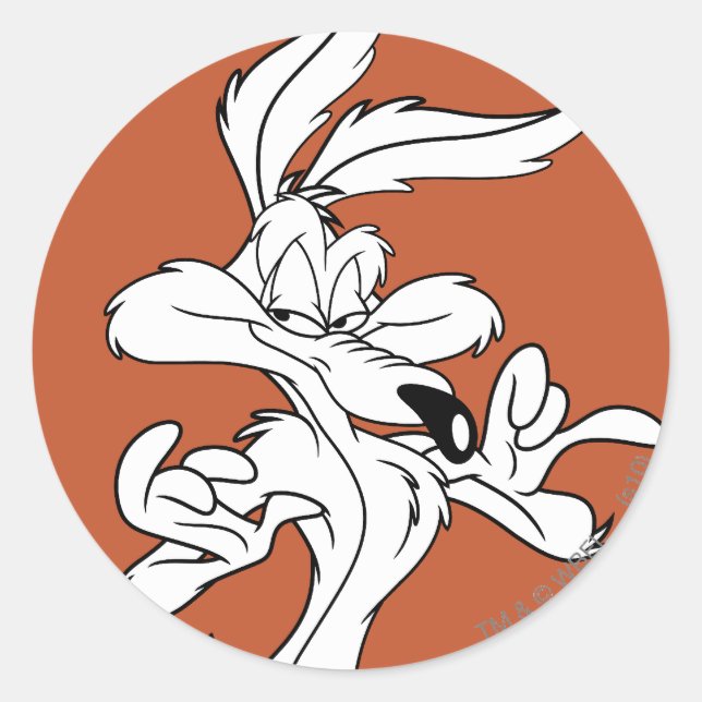 Adesivo WILE E. COYOTE™ Satisfeito (Frente)