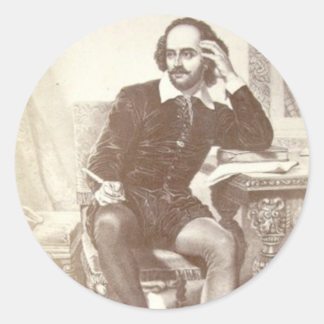 Adesivo Willaim Shakespeare (Frente)