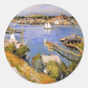 Adesivo Willard Metcalf, Porto de Gloucester ao Sol,
