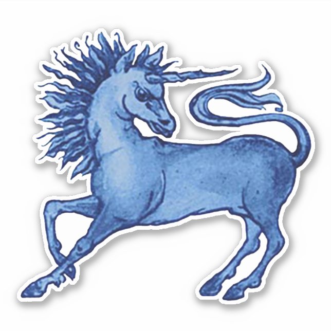 Adesivo William De Morgan Unicorn Vinyl Stickers (Frente)