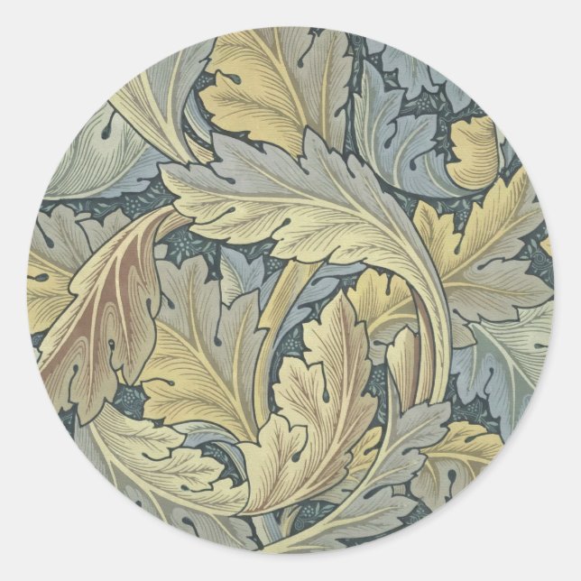 Adesivo William Morris Acanthus Deixa Arte Floral Nouveau (Frente)